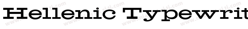 Hellenic Typewriter字体转换